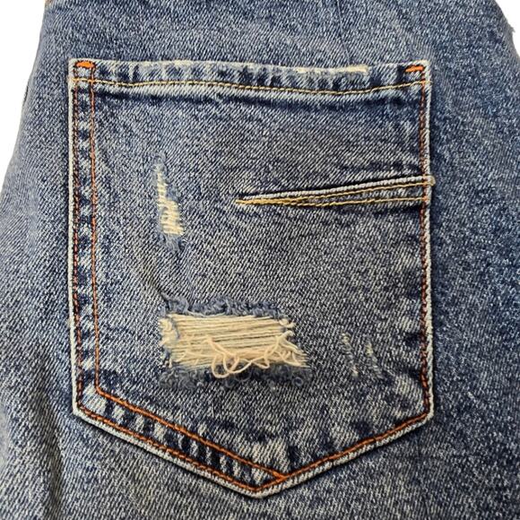 Zara Relaxed Fit Low Rise Distressed Ankle Jeans Size 6 - Picture 7 of 11